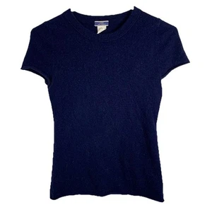 J. Crew 100% Kaschmir Kurzarm Pullover Navy Blau XS Classic Preppy Capsule - Bild 1 von 6
