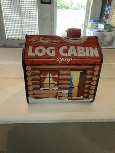 Vintage Log Cabin Syrup Tin Can 100th Anniversary 1887-1987 General Foods NEW - Picture 1 of 7