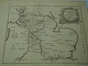 Vintage Karte "Ein Generalplan der verschiedenen Kanäle, im Zuge dessen gegeben.. - Bild 1 von 11