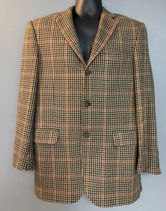 Burberry London Barney’s NY Vintage 80’s Herren Anzug Sakko 38 Reg 100% Wolle kariert - Bild 1 von 13