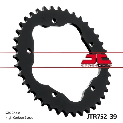 JT Rear Sprocket 39/525 JTR752.39 1pc Fits Ducati Monster 1000 S2R 2006-2007 - Imagem 1 de 4