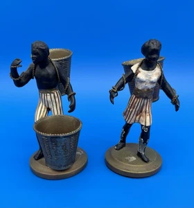 Blackamoor Statuen Paar Mann & Frau Figuren Statuen Figuren Körbe Vintage - Bild 1 von 20