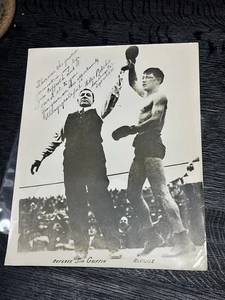 Willie Ritchie Signed 11x14 Boxing Photo Autograph Made Out To HOF Manager JSA - Picture 1 of 3