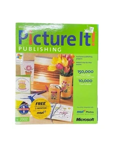 Microsoft Picture It! Publishing S v. 2002 Photo Editing NEW Sealed - Picture 1 of 3