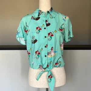 Nuevo con etiquetas Top tejido frontal corbata panorámica playa boxlunch princesa Disney/talla S - Imagen 1 de 7