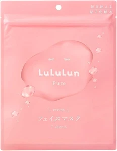 LuLuLun Pure Evreeze Pack Face Mask 7 Pack Sheet Mask Made In Japan - Picture 1 of 6
