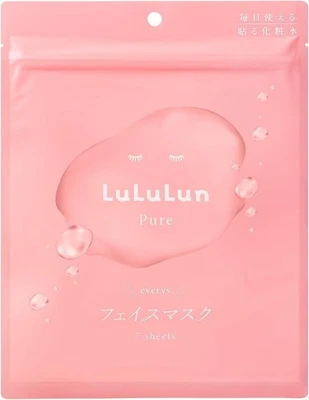 LuLuLun Pure Evreeze Pack Face Mask 7 Pack Sheet Mask Made In Japan - Image 1 of 4