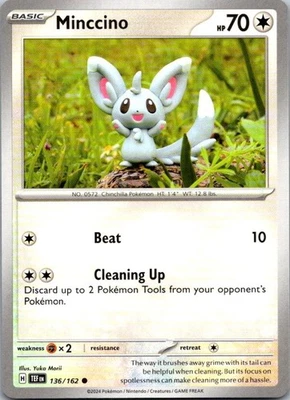 Minccino 136/162 SV05: Temporal Forces Regular - Image 1 of 2