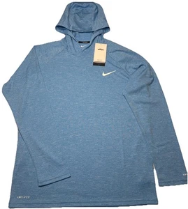 Camiseta con capucha Nike Swim para hombre azul jaspeado claro manga larga Hydroguard mediana $60 - Imagen 1 de 6