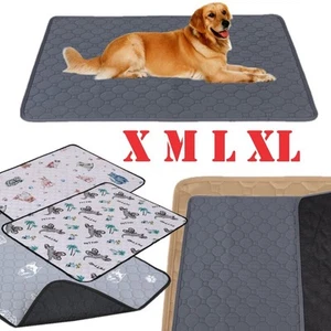 Washable Large Pet Pee Pads Mats Puppy Training Toilet Reusable Pad Wee Dog Cat - Imagen 1 de 23
