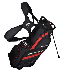 New Snake Eyes Golf SE300 Hybrid Stand Bag Black/Heather Gray/Red - Picture 1 of 6