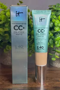 It Cosmetics CC+ Cream Foundation SPF 40 Oil-Free Matte 1.08 oz - Neutral Medium - Picture 1 of 1