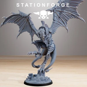 Xenarid Flyer Leader - Stationforge - 1 Gran Figura Incl. Base - 28mm Tabletop - Imagen 1 de 4