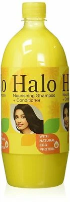 CHAMPÚ HALO NUTRITIVO CON PROTEÍNA NATURAL Y HUEVO 1 LITRO PROMUEVE EL CRECIMIENTO DEL CABELLO Foto 1 de 2