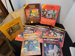 AD&D Greyhawk Dungeons Dragons Modules Lot C1 C2 DM Screen 9112 Kings Sentinel - Picture 1 of 16
