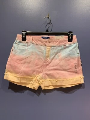 Mujer Juniors 16, 30” Cintura, Corto, Tie Dye, Arco Iris, Arizona, Nuevo con Etiquetas Puños Foto 1 de 4