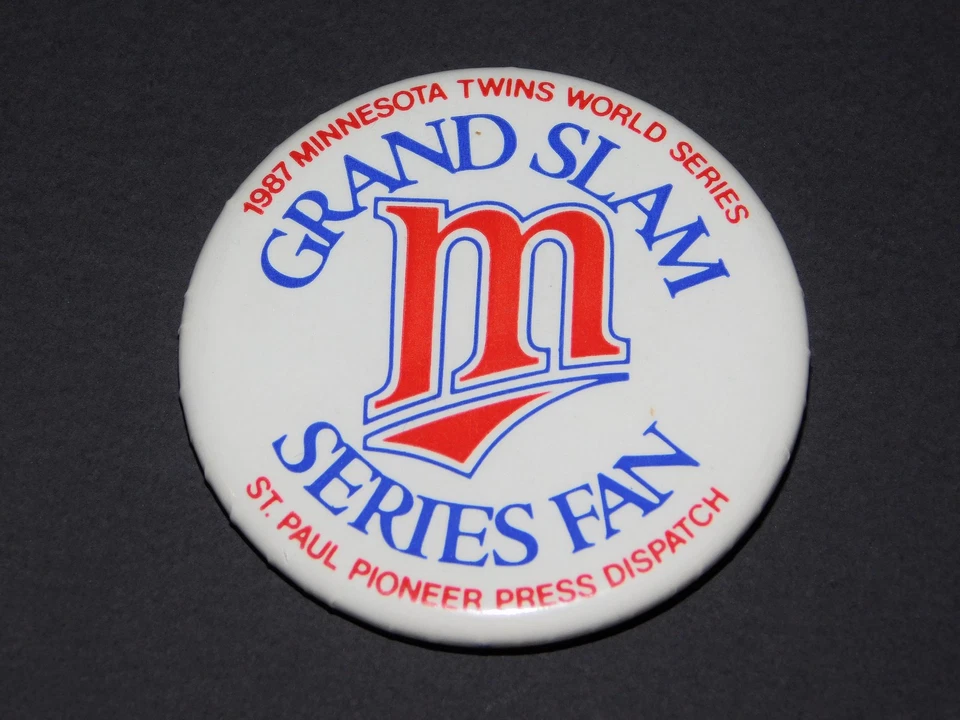 Minnesota Twins Baseball 1987 World Series Collectors Pin Button RARE! - Image 1 of 1