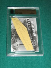 NAT PENDLETON - Famous Fabrics Ink Hooray for Hollywood Cut Signature AUTO 1/1