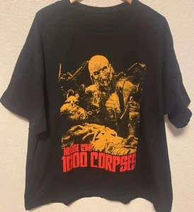 2000s House Of 1000 Corpses Dr. Satan T-Shirt RARE Double Side Horror Halloween - Picture 1 of 4