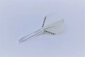 EAGLE POZI GRIP CLEAR STEMS AND AMAZON CLEAR DART FLIGHT SET UP - Picture 1 of 1