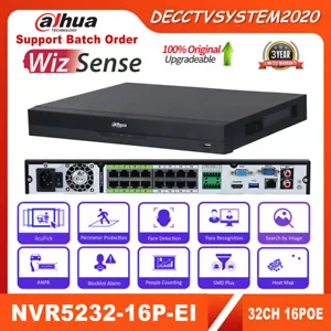 Reconocimiento facial WizSense SMD Plus US Dahua 32CH 16POE 32MP AI NVR5232-16P-EI - Imagen 1 de 9