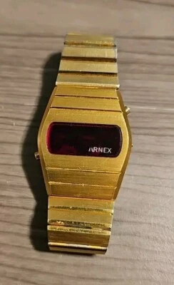 Reloj digital para hombre Arnex vintage LED rojo solo estuche piezas carcasa Foto 1 de 4