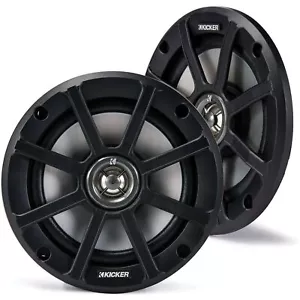 KICKER Pair of PS 6.5" 120W 4-Ohm Coaxial Motorcycle Speakers 51PSC654 - Afbeelding 1 van 5