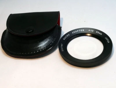 +10 Close-Up Macro Lens Attachment 55mm Vivitar for 1:1 close-up lens 90mm 50mm - Image 1 of 4