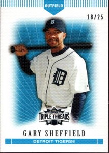 2007 Topps Triple Threads Sapphire #84 Gary Sheffield #/25 AG5718