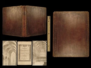 1800 ARCHITECTURE 1ed York Cathedral Gothic Ornaments GARGOYLES Halfpenny RARE - Picture 1 of 12