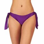 Pour Moi Bikini Brief Azure Size 8 Amethyst Purple Tie Swimwear Bottom 1124