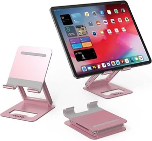 Adjustable & Foldable Mobile Cell Phone Stand Holder, 4.7''-7.9'' Phones Pink - Zdjęcie 1 z 8