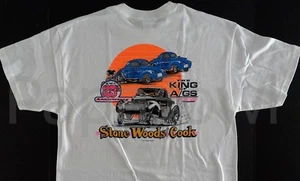 Stone Woods & Cook 25th Anniversary KING of A/GAS Lions Drag Strip T-Shirt NHRA - Picture 1 of 2