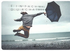 Postkarte: Einfach mal durchatmen / Schirm - Picture 1 of 1