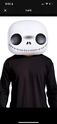 Jack Skellington Funko Pop Half Mask Costume Accessory NEW Nightmare Christmas - Image 1 of 4
