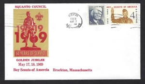 Boy Scout Golden Jubilee Brockton Mass Squanto Council 1969 error BSA - Imagen 1 de 1