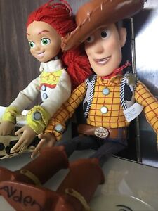 Disney Pixar Toy Story Pull String Woody and Jessie Talking Doll 15” D1