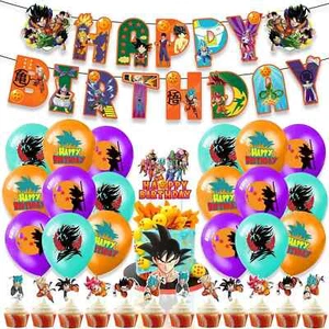 46pcs Anime Dragon Ball Z Birthday Party Decorations Supplies Set US Seller - Picture 1 of 8