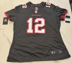Tom Brady Bucs Women’s XL Nike On Field Jersey Pewter NWT - Picture 1 of 13