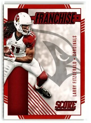 Larry Fitzgerald  Arizona Cardinals 2016 Score Football Franchise Red  #29 - Image 1 of 2