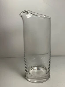 Crate & Barrel Clear Glass Martini Pitcher Made in Slovakia 8.5 in. - Picture 1 of 10