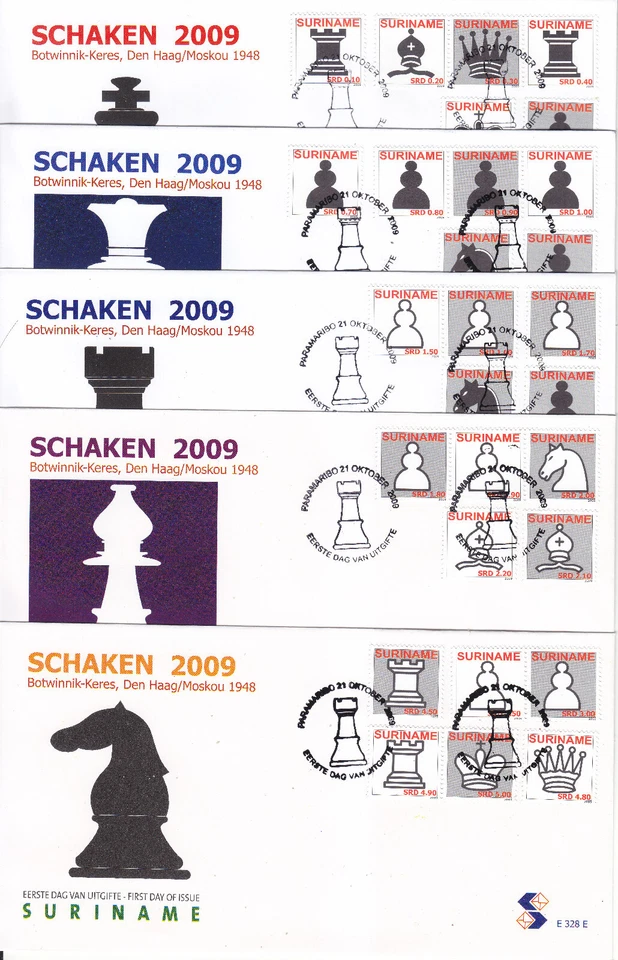 Surinam - Surinam Edición FDC 2009 (328) Ajedrez Foto 1 de 1