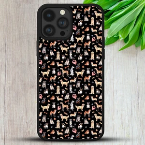 DOGS PAW CASE FOR IPHONE SAMSUNG HUAWEI GOOGLE PUPPIES ART GIFT HARD PHONE COVER - Picture 1 of 13