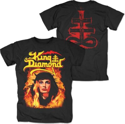 Nueva Camiseta King Diamond Fatal Portrait Mercyful Fate Banda de Metal Negro Foto 1 de 4