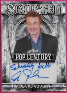 2025 Leaf Metal Pop Century ALEC BALDWIN #S-AB1 Silver Scripted Autograph 1/1 - Picture 1 of 2