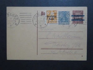 Germany 1921 Uprated Bavaria Ovpt Duplex Postal Card - Z10208 - Picture 1 of 2
