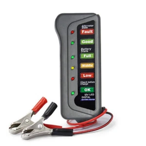 12V Car Battery Tester Digital Alternator 6 LED Lights Display Diagnostic - Bild 1 von 7