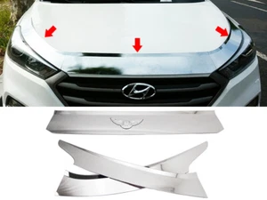 Front Bonnet Hood Guard Garnish Molding Chrome For HYUNDAI 2016-2019 Tucson - Bild 1 von 8