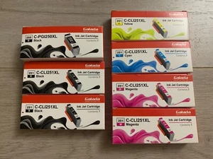 Confezione 7 cartucce inchiostro compatibili Galada ricambio per Canon PGI-250XL CLI-251XL - Foto 1 di 2