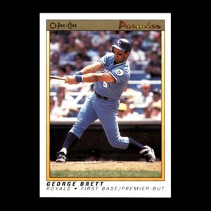 George Brett 1991 O-Pee-Chee Premier Kansas City Royals #14 R315D 92